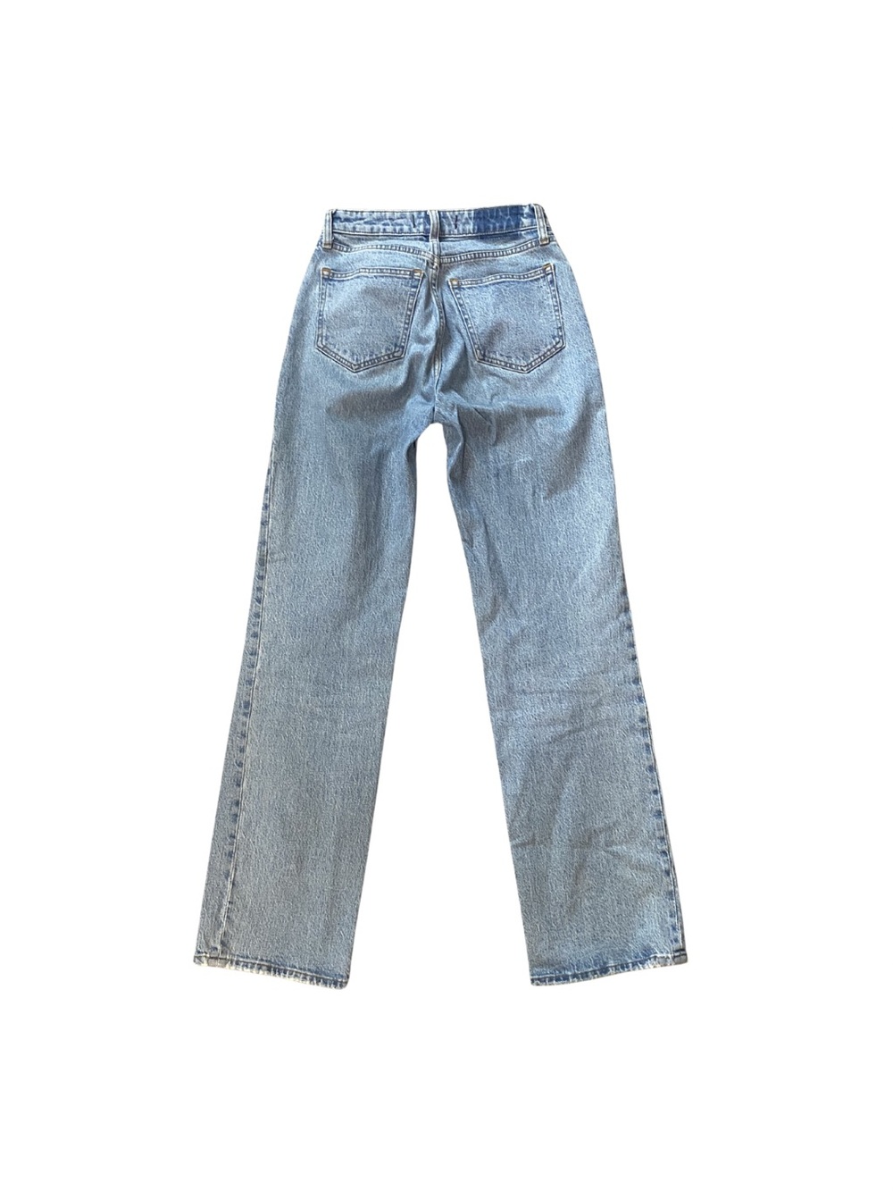Abercrombie & Fitch Light Blue Straight-Leg Women's Jeans - 24 Long Curve Love - Picture 2 of 3
